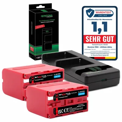 2X NP-F970 Akku 9600mAh + Ladegerät PD-Performance USB-C