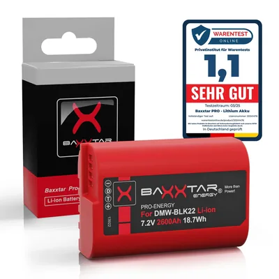 Akku für Panasonic DMW-BLK22 BLK22E 2600mAh 7.2V