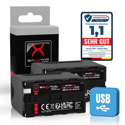 PRO 2X NP-F970 Plus Akku 10500mAh