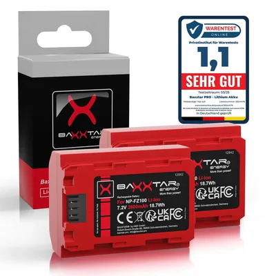 PRO NP-FZ100 2600mAh 2er-Pack (Gen IV)