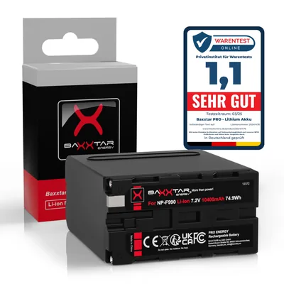 PRO Akku für Sony NP-F990 NP-F970 10400mAh 7.2V