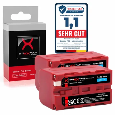 PRO 2X Akku NP-F750 (7000 mAh / 50,4 Wh)