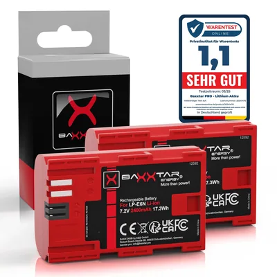 2X LP-E6N Akku 2400mAh