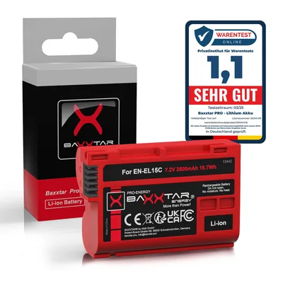 EN-EL15c Akku 2600mAh – Nikon Z5, Z6II, Z7II, Z8, D500